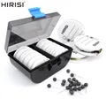 Hirisi 10pcs EVA Foam Spools Carp Fishing Rig Winders Line Leader Wire Board Winding Line Board Hook