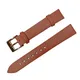Plain Weave Leather Watch strap 12 14 16 18 20 22 mm Genuine leather Watch band with Gold Pin buckle
