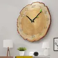 12 Inch Vintage Wooden Clock Cafe Office Home Kitchen Wall Decor Silent Clock Design Art Large Wall