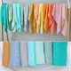 Muslin 70%Bamboo 30%Cotton Baby Blanket Baby Bed Soft Swaddle Newborn Pure Color Feeding Bibs