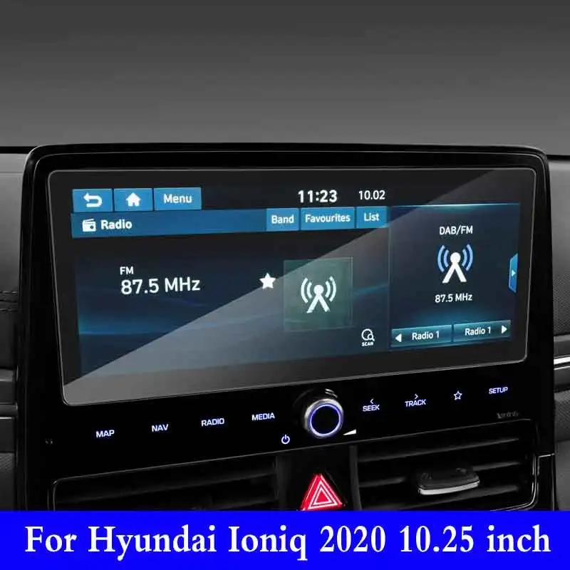 Für Hyundai Ioniq 2020 10,25 Zoll Radio GPS Navigation Gehärtetes Glas Screen Protector Film Auto Innen Aufkleber Kratzfest