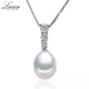 White Natural Freshwater Pearl Pendant Necklace For Women 925 Sterling Silver Real Pearl Pendant