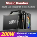 SOOLK S1115 200W high-power wireless Bluetooth speaker outdoor karaoke sound system 4 speakers