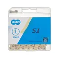 KMC S1 Single Speed Chains Urban Leisure Bike Folding Bcycle Chain 112 Links 1/2"x1/8" Boxed GOLDEN