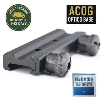 Shooin Optics Prism Scope Base Picatinny 20mm Rail Mount Solid Aluminum Hole Spacing 32mm