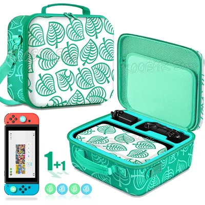 Niedliche Aufbewahrungstasche für Nintendo Switch Animal Crossing Theme Nintendo Switch Tragetasche