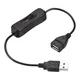 RIITOP USB Extension Cable with ON/Off Switch USB Male to Female Cable Support Power for USB