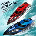 HJ808 RC Battery Boat 2.4Ghz 25km/h High-Speed Remote Control Racing Ship Water Speed Boat Children