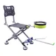 Foldable Fishing Chair Adjustable Outdoor Camping Travel Beach Chair Recliner Aluminum Alloy
