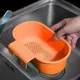 Multi-function Kitchen Sink Strainer Fruit Vegetable Drainer Sponge Storage Rack Drain Basket