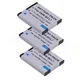 3x DMW-BCL7 DMW BCL7 BCL7E BCL7PP Camera Battery for Panasonic Lumix DMC-F5 FH10 FS50 SZ10 SZ9 SZ8