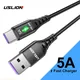 USLION 5A USB Type C Cable For Samsung Galaxy S20 Plus Xiaomi Micro Fast Charging USB-C Type-c USBC