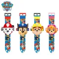 Paw Patrol Toys Set 3D Projection Digital Watch Puppy Patrulla Canina Anime Action Figures Model Toy