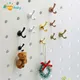 2pcs/Set 1:12 Doll house Miniature Clothes Coat Hook Rack Metal Wall Hanger Doll house Bathroom