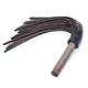 Handwork Make Genuine Leather COW LEATHER Whip，Ancient Wooden Round Handle