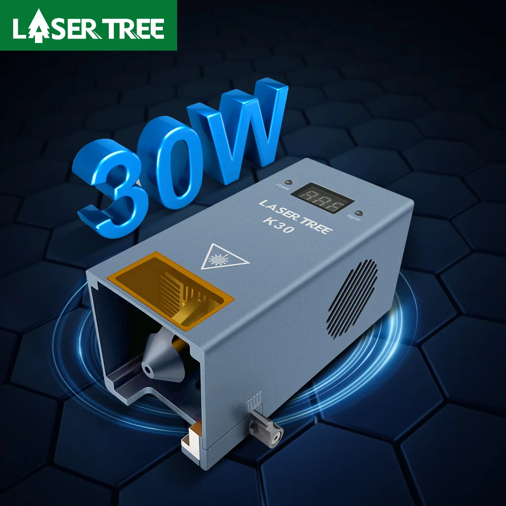 LASER TREE 30 W optisches Leistungslasermodul mit Luftunterstützung, 6 Dioden, Laserköpfe für CNC-Graviermaschine, DIY, Schneiden von Holzwerkzeugen Image