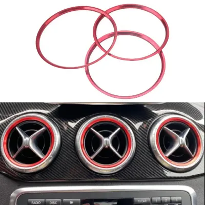 68mm/74mm Air Outlet Ring Trim Sticker Air Conditioning Vent Opening Cover for A/B Class CLA GLA180 200 220 250 260