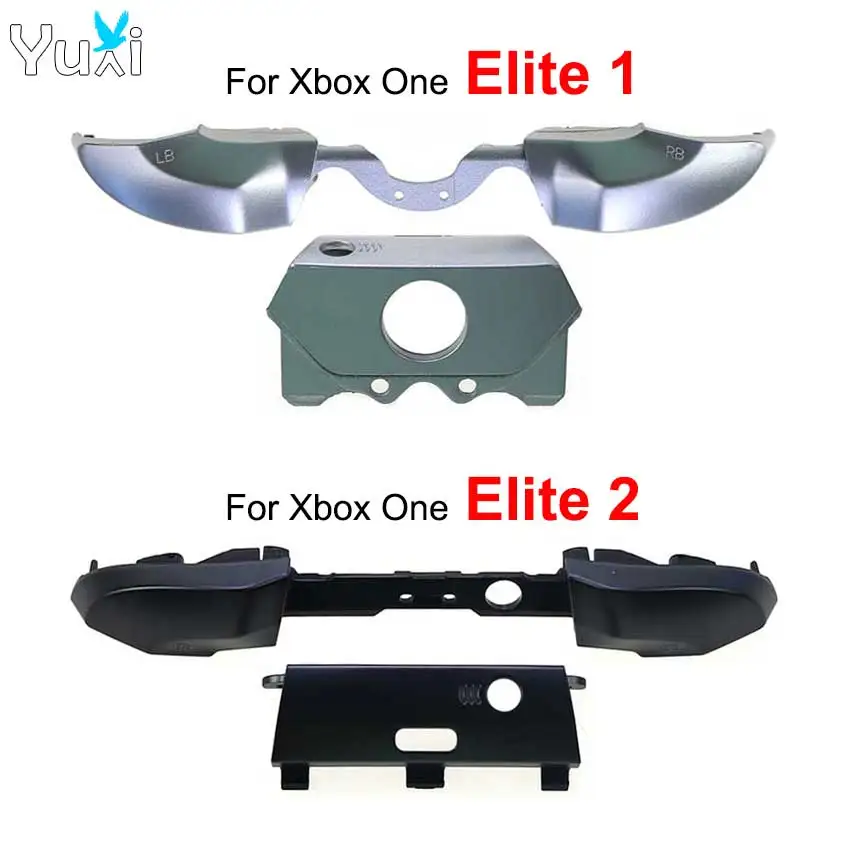 YiXi Silver & Black For XBOX One Elite 1 2 Controller LB RB Trigger Bumper Button Middle Bar For Xbox Elite V1 V2