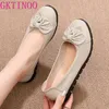 GKTINOO Plus Größe (34-43) Loafers Bequeme Frauen Echtes Leder Flache Schuhe Frau Casual