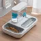 4 stil Haustier Katze Schüssel Hund für Katzen Feeder Schalen Kätzchen Automatische Trinken Brunnen 1,5 L Kapazität Welpen Fütterung Waterer produkte