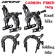 Road Bike Carbon Fiber C Brake Dual Pivot Caliper Ti Screw Rod Side Pull Rim Brake Clipper EE