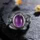 Natural Amethyst 925 Silver Jewelry Rings Men For Women Party Wedding Anniversary Engagement Gifts