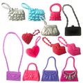 NK 3 Pcs Randomly Cute Bags For Barbie Dolls Accessories Mix Bag Shaped Kids Toys Lovely Kids Gift