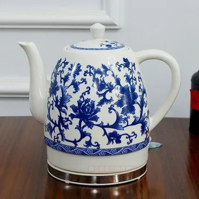 Ceramic Electric Kettle Porcelain Kettle Blue and White Porcelain Foam Teapot Daily Kungfu Teapot Electric Tea Kettle