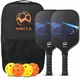 Honeycomb Core Pickleball Paddles Set Rackets 4 Balls Portable Racket Cover Carrying Bag Gift Kit