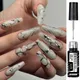 LILYCUTE Super Bright Mirror Metallic Liner Gel Nail Polish Silver Champagne Rose Gold French Lines