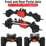 Metal RC Portal Axles 1/10 Front and Rear axle with T-lock Differential for Traxxas TRX-4 Axle RC