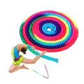 Gymnastics Arts Rope Jumping Rope Exercise Fitness Rainbow Color Sports Training Rope Rhythmic
