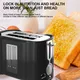 Home Automatic Small Stainless Steel Two Slice Toaster Toaster Breakfast Machine