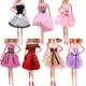 Barbies Puppe Kleidung 1Set Neue Mode Bogen Röcke Prinzessin Kleid Geeignet Für 11 8 zoll Puppe