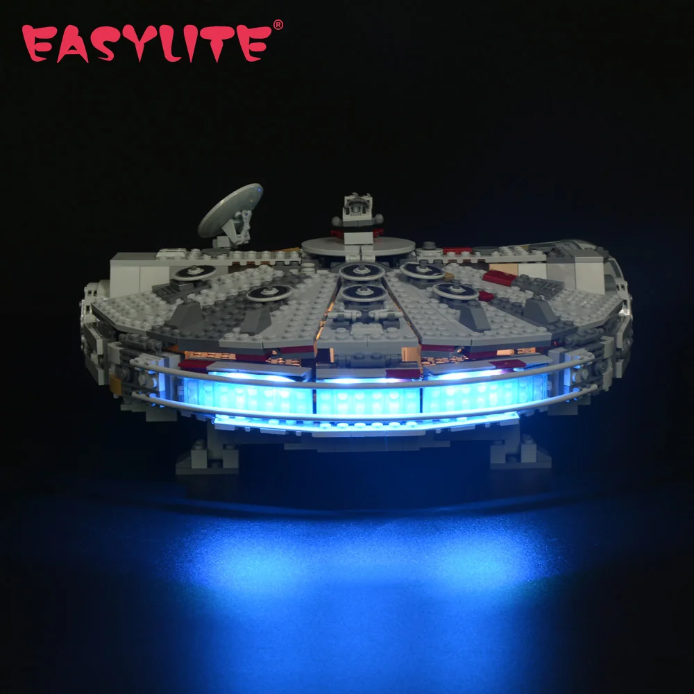 EASYLITE LED Licht Set Für Für 75257 Stern Neue Edition WarMillennium Compatile Mit Falcon LJ99022 Keine Bausteine Image