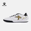 KELME Football Boots Men Soccer Shoes Original Indoor Football White Sneakers Shoes Cleats Football