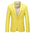 Plus Size 6XL-M 2022 New Men Solid Suit Jackets Casual Business Formal Blazer Jacket Fashion Mens