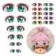 10Pairs Regenbogen Cartoon Augen Aufkleber Für Loli Puppe Augen Zubehör Nette Kristall Augen