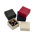 5*5*3cm Schmuck Display Box 48 stücke Multi Farben Schwarz Schwamm Diamant Patternn Papier Ring/