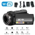 Digital WIFI Camcorder 4K Full HD 16MP DV Camcorder Digital Video Camera 270 Degree Rotation Screen