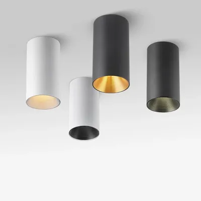 Surface Mounted Cylindrical LED COB Downlight Gold Reflector10W12W15W18W20W24W LED Ceiling Bulbs Lamp Spot Light LED Downlight