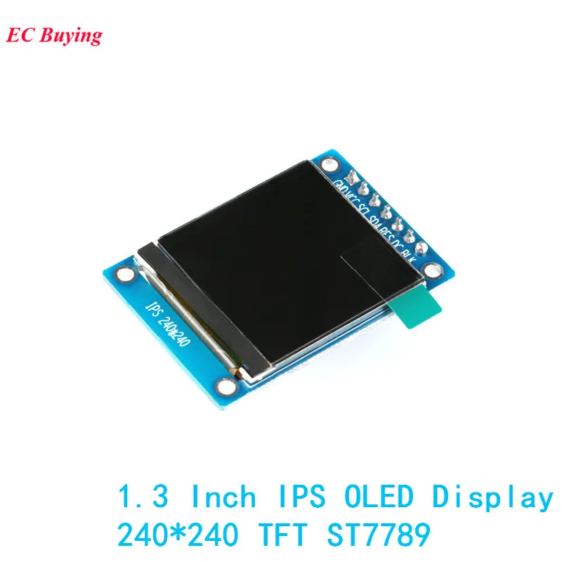 1,3 Zoll 1,3" IPS OLED Displaymodul 240*240 RGB TFT für Arduino DIY LCD LED Bildschirmplatine ST7789 7-Pin 4-Draht Elektronik Image