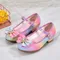 zapatos niña 23 Girl Shoes Leather Shoes Rainbow Shoes for Girls Sequins Female Shoes Princess Shoes