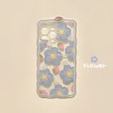 Phone Case Cover for iphone13pro max Silicone Transparent Strawberry Flowers Small Fresh Flower Edge
