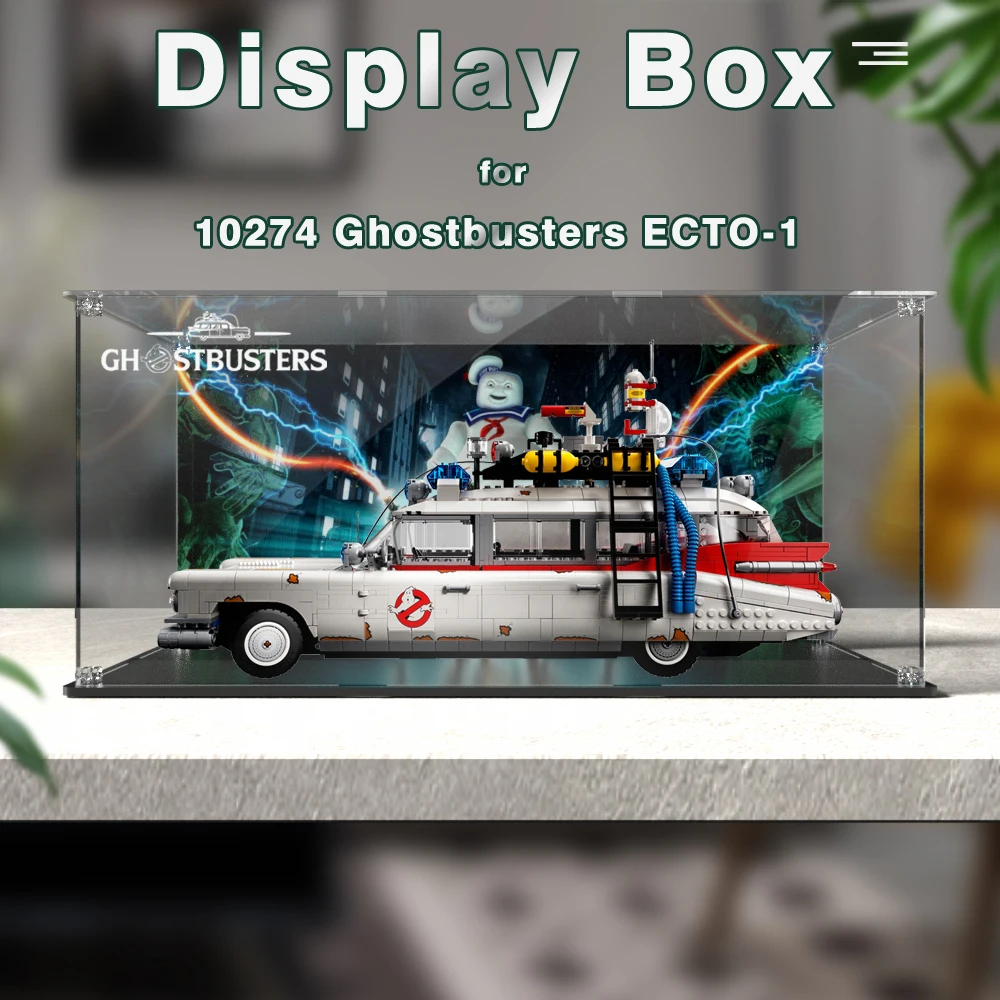 Acryl-Displaybox für Lego 10274 Ghostbusters ECTO-1. Staubdichte, klare Vitrine (Lego-Set nicht im Lieferumfang enthalten) Image