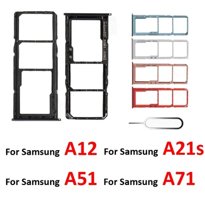 SIM-Karten fach Steckplatz für Samsung Galaxy A12 A125 A21s A217 A51 A515 A71 A715F A715 4G Telefon