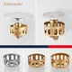 Copper Bouncing Core Filter Cover with Basket Shower Floor Drain Bathroom Plug Trap Hair Catcher