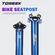 TOSEEK WCS Dazzle Blue Carbon Fiber Seatpost Bike Seatpost Bicycle Seat Post Offset 0mm Diameter