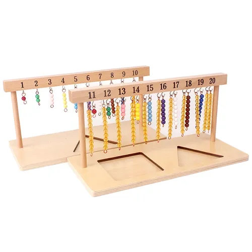 Baby Spielzeug Montessori Mathematik Spielzeug Bunte Perlen Treppen Aufhänger Farbigen Perle Treppen