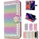 Flash Pink und Flash Diamond Color Wallet Case für iPhone 15 14 13 Pro Max 12 Mini 11 x xs xr xsmax